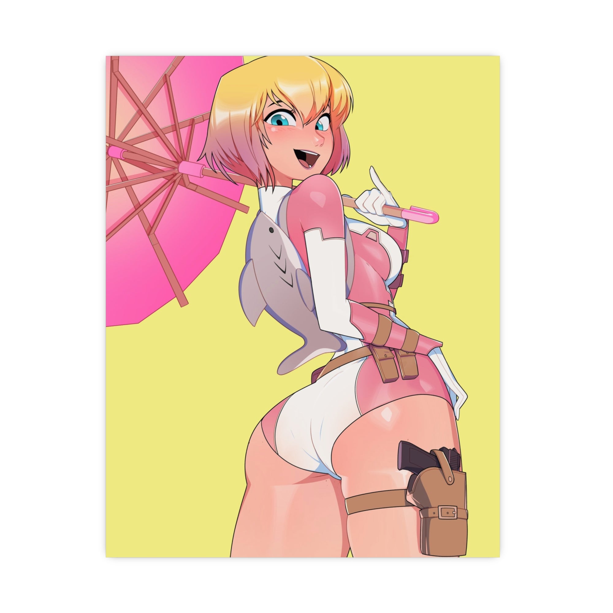 Beach Day with the Lady Pool Poster