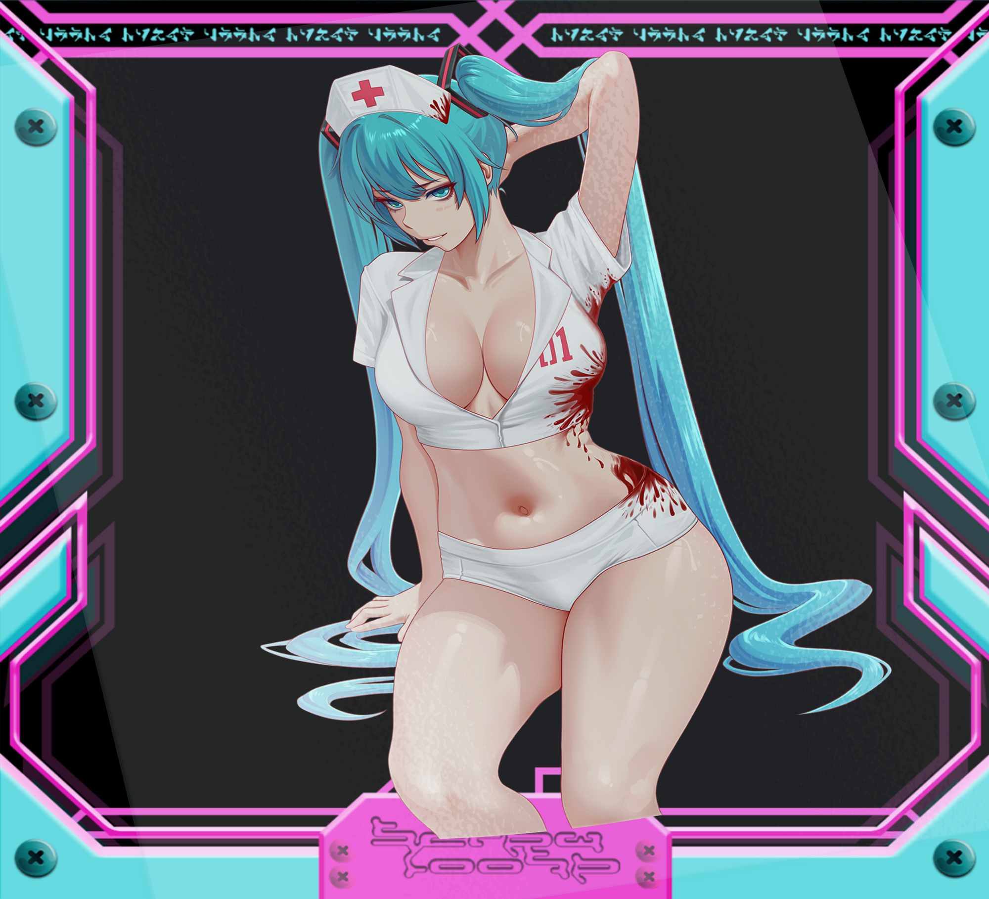 Spooky Nurse Miku Stickers