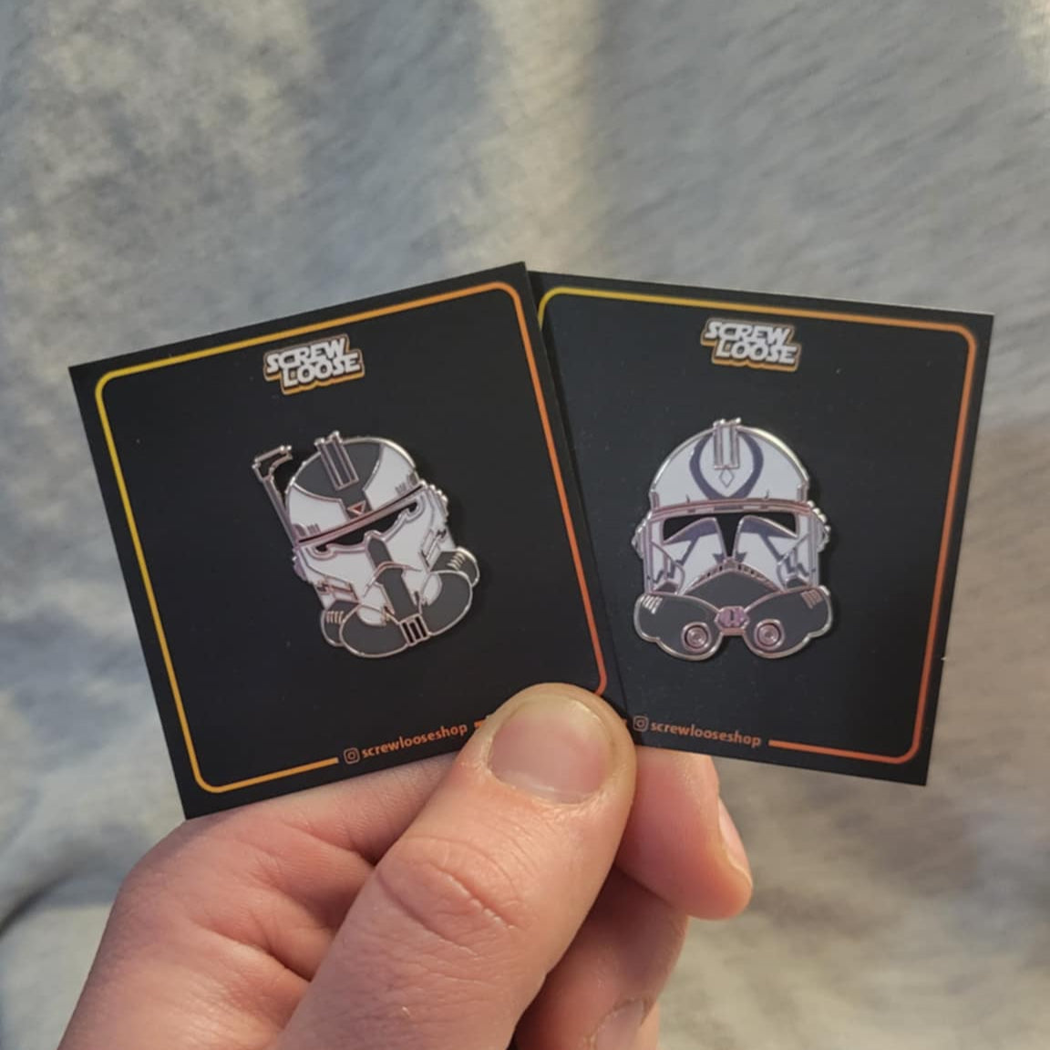 Helmet Pin Wolf Pack Pins