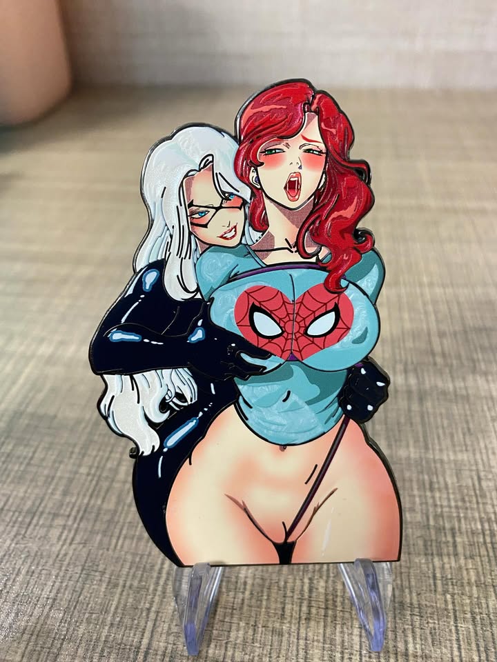 Tied Up Red Head Pin