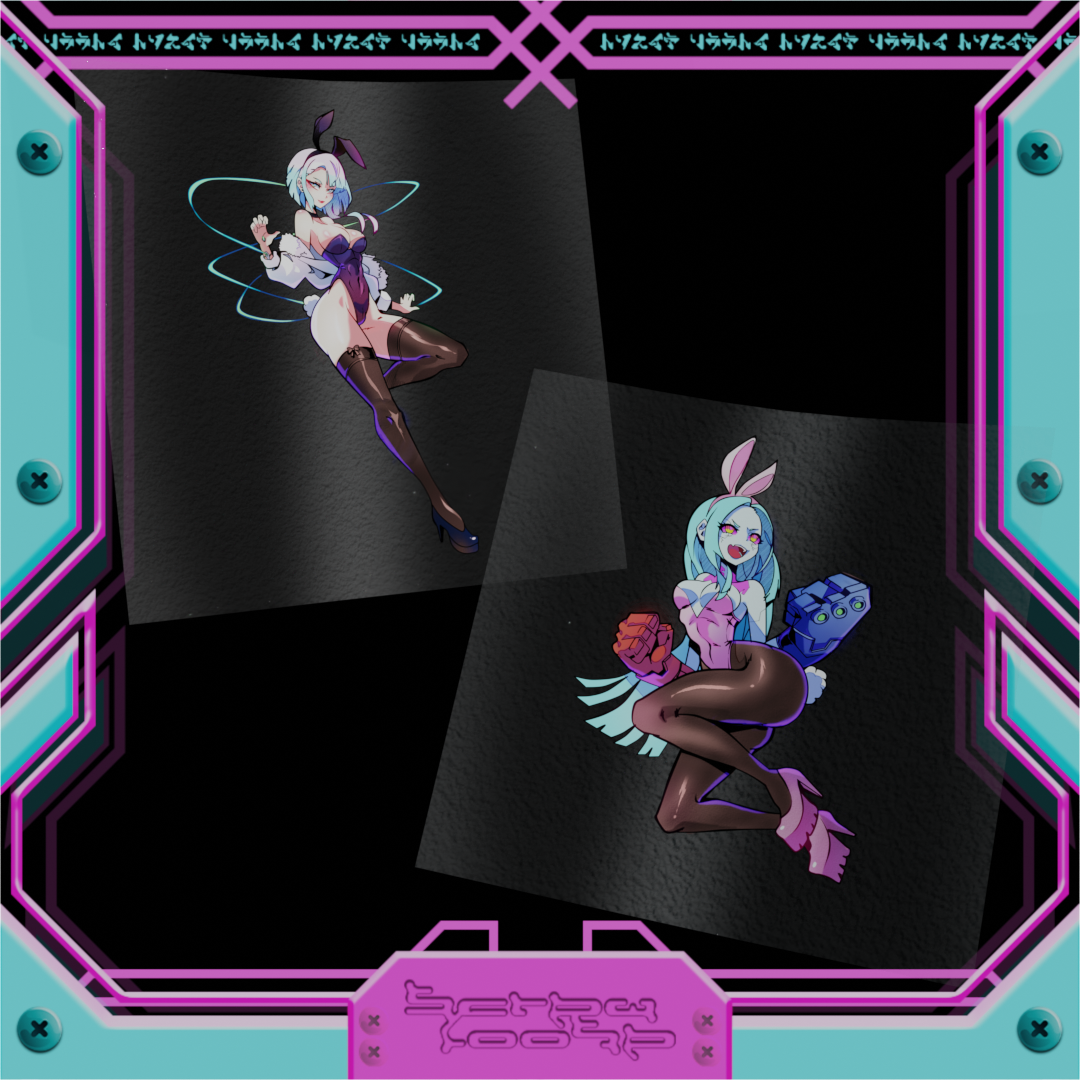 Bunny Girl Lucy & Becca Part 2 Stickers