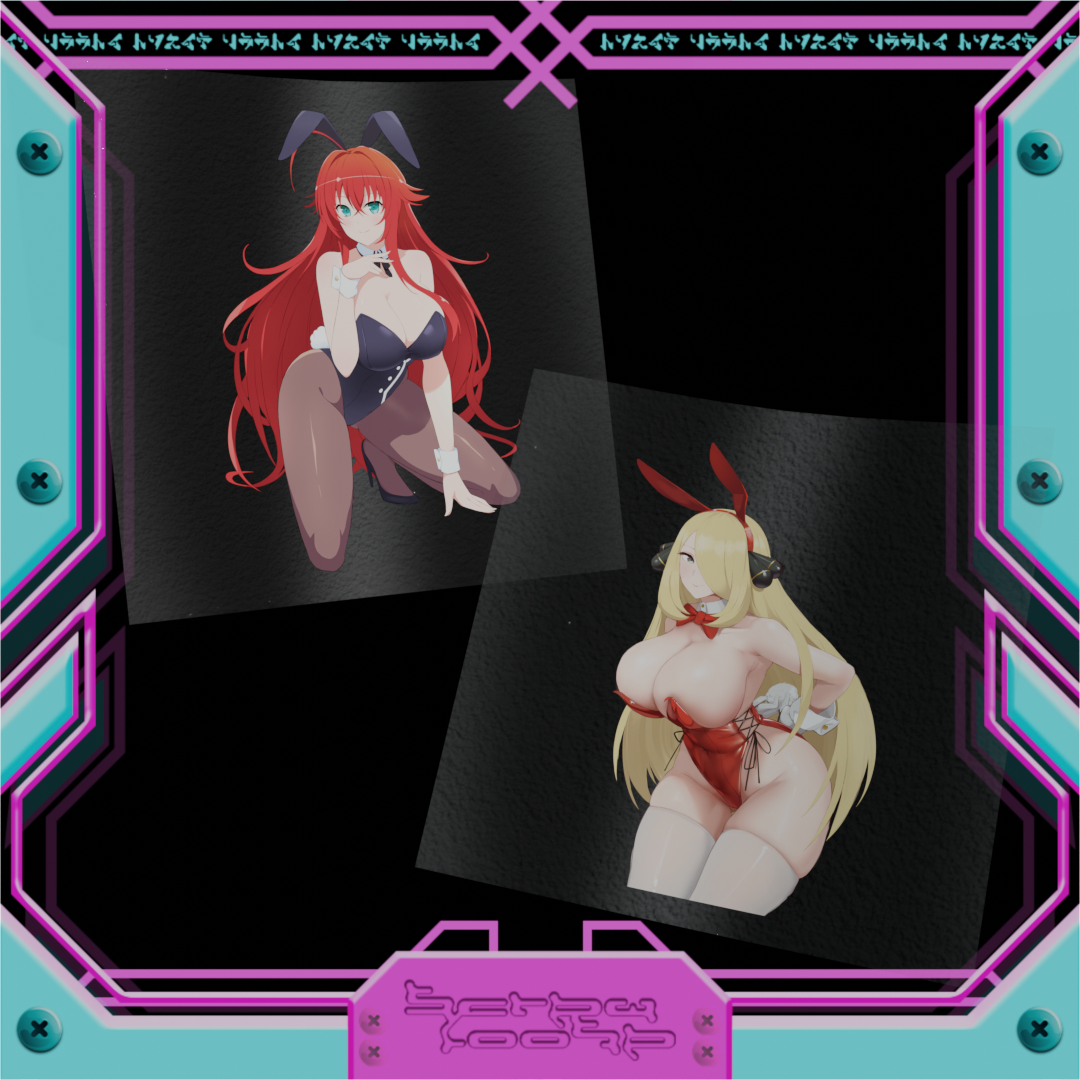 Bunny Girl Rias & Cynthia Stickers