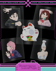 Pressed On Glass DanDan Peeker Stickers