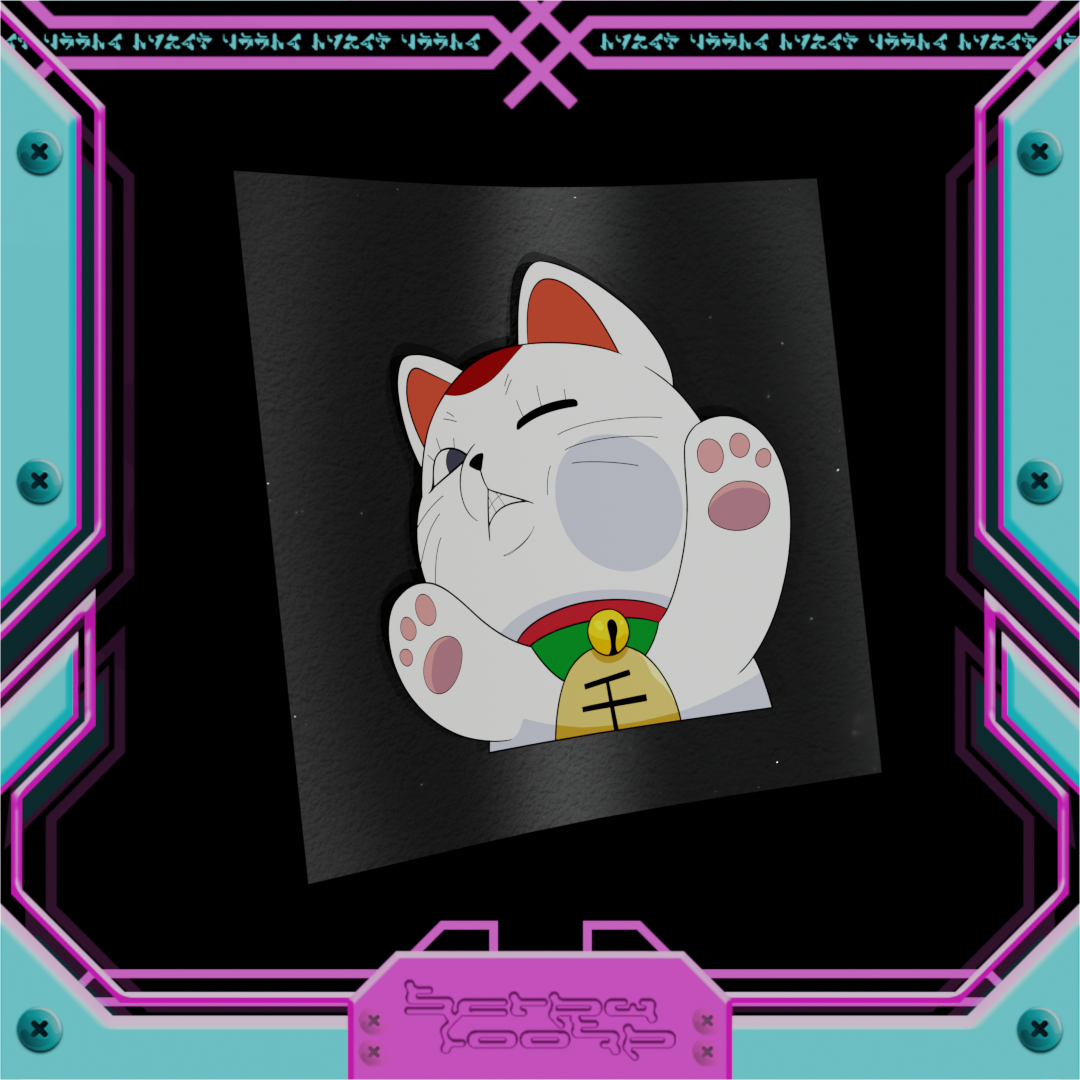 Pressed On Glass DanDan Peeker Stickers