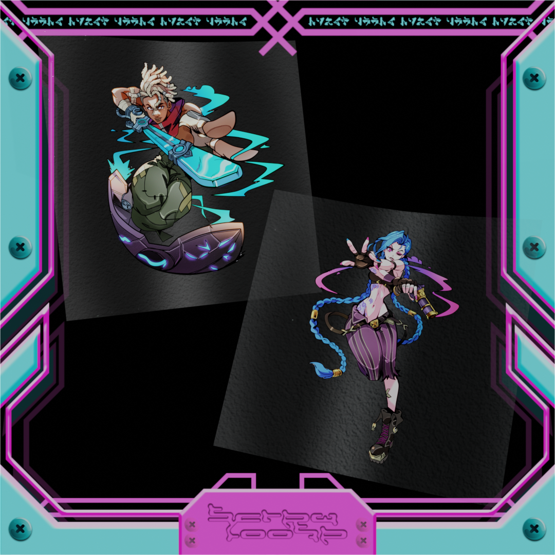 Jinx & Ekko Stickers