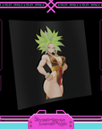 Green Hair Fighter Stickers