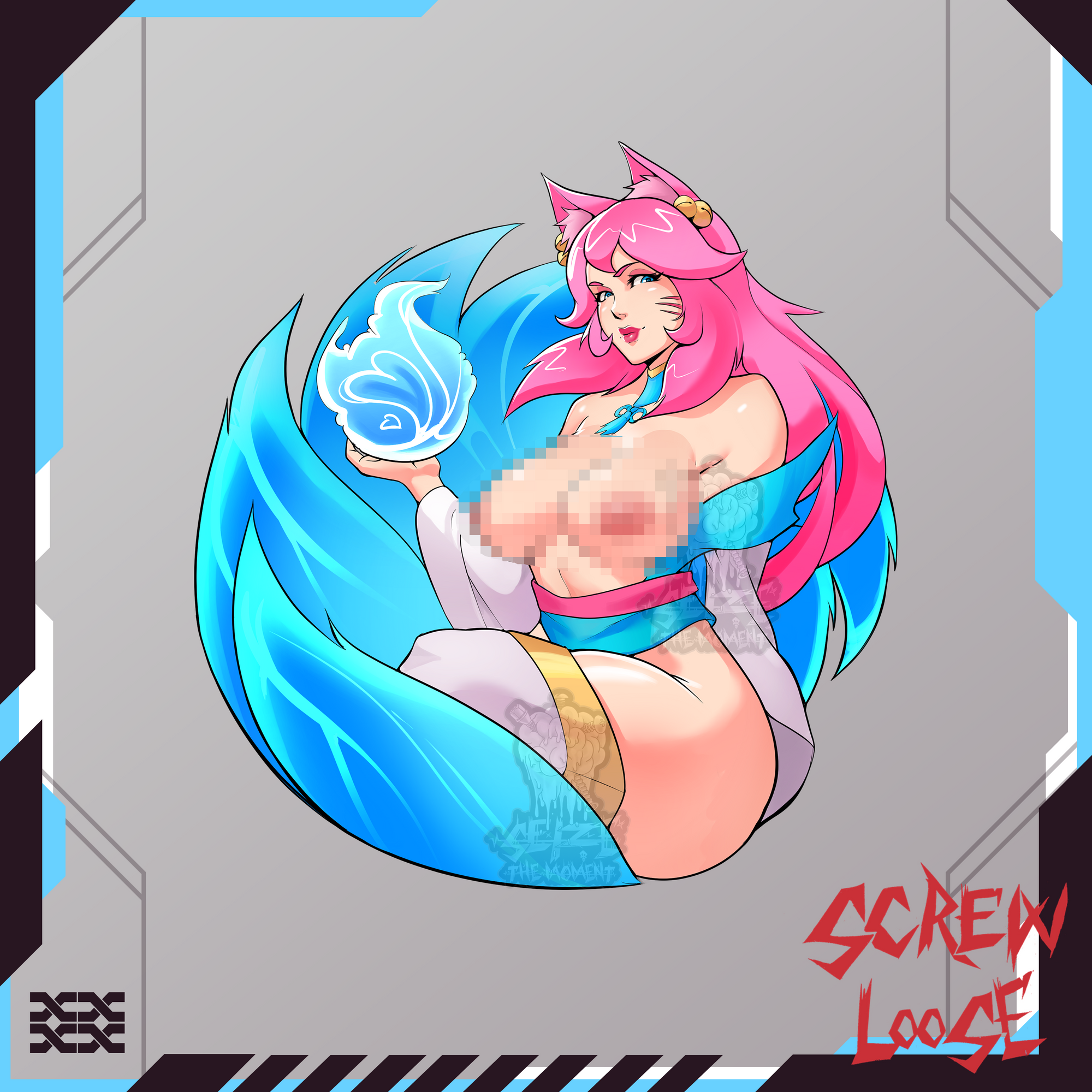 LoL Champs Fox Girl Stickers
