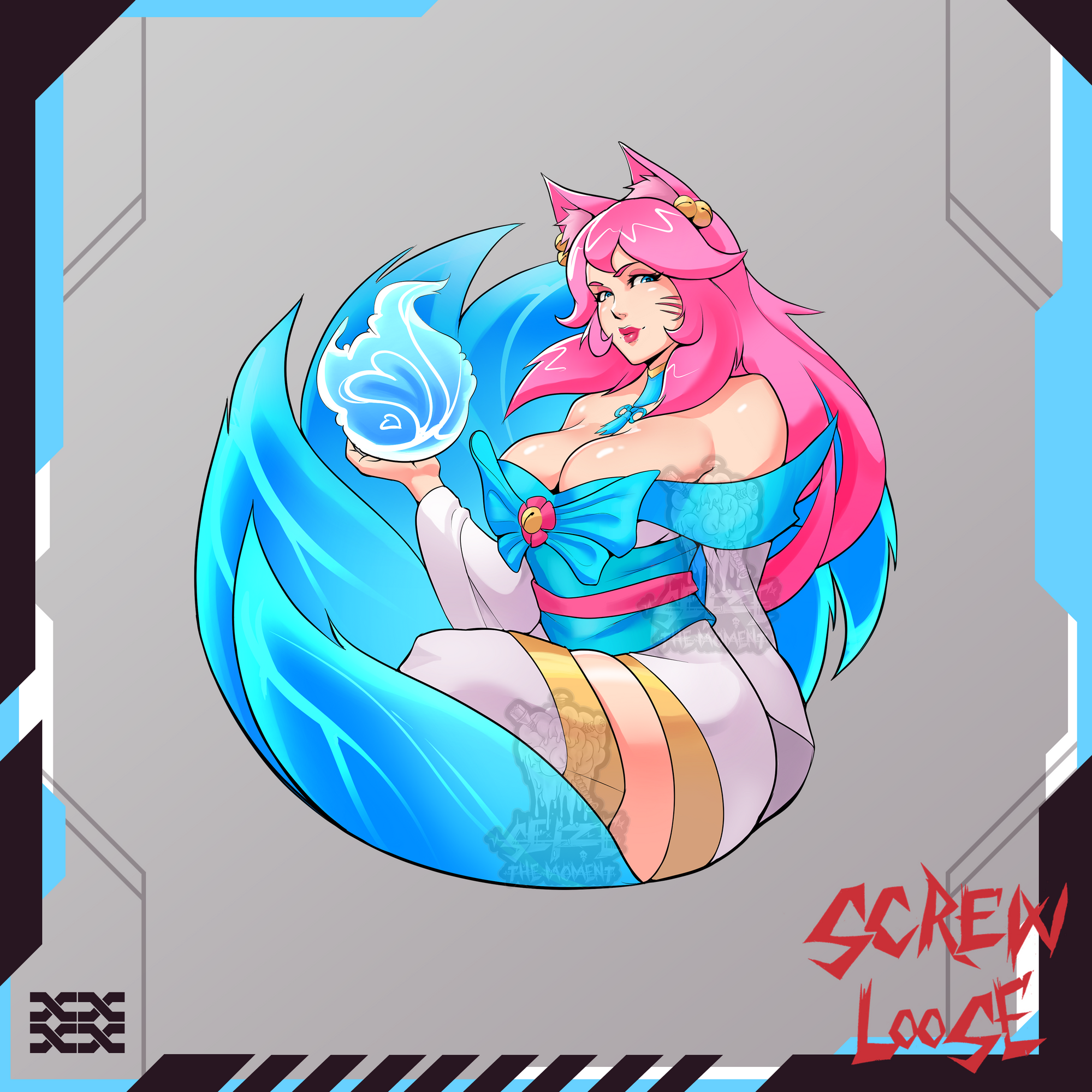LoL Champs Fox Girl Stickers