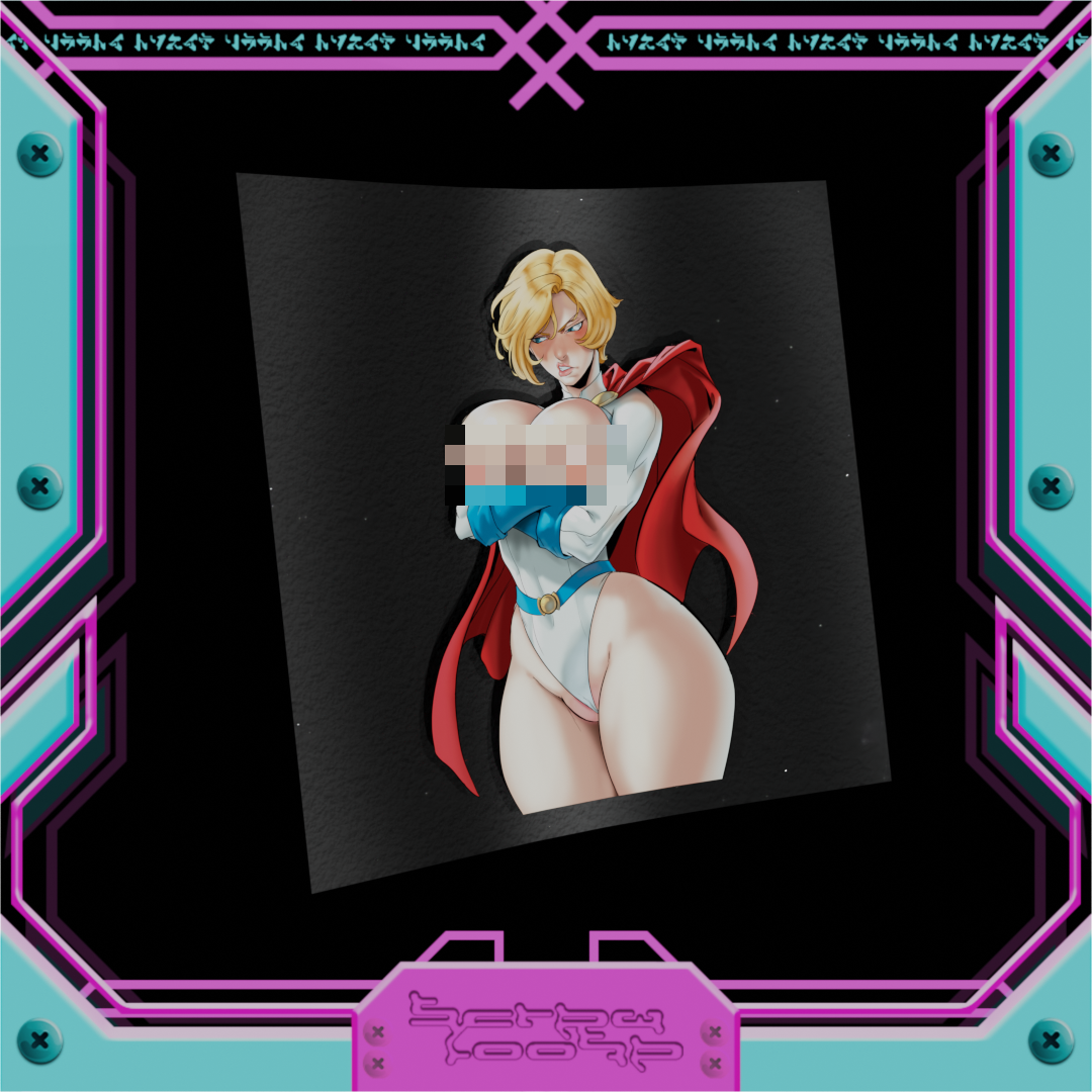 Powergirl & Psy Stickers
