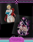 Powergirl & Psy Stickers