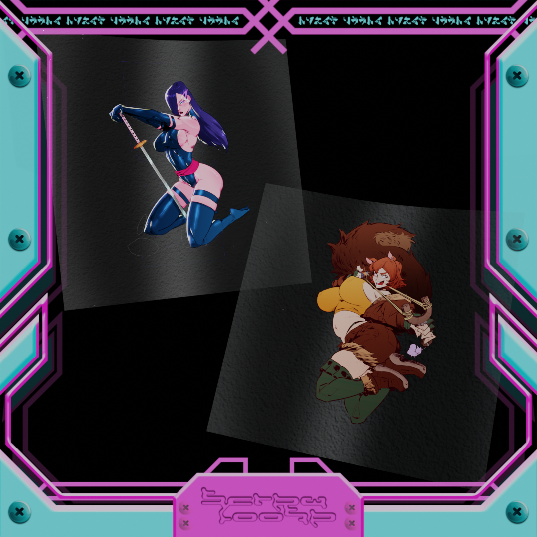 Psy & Squirrel Girl Stickers