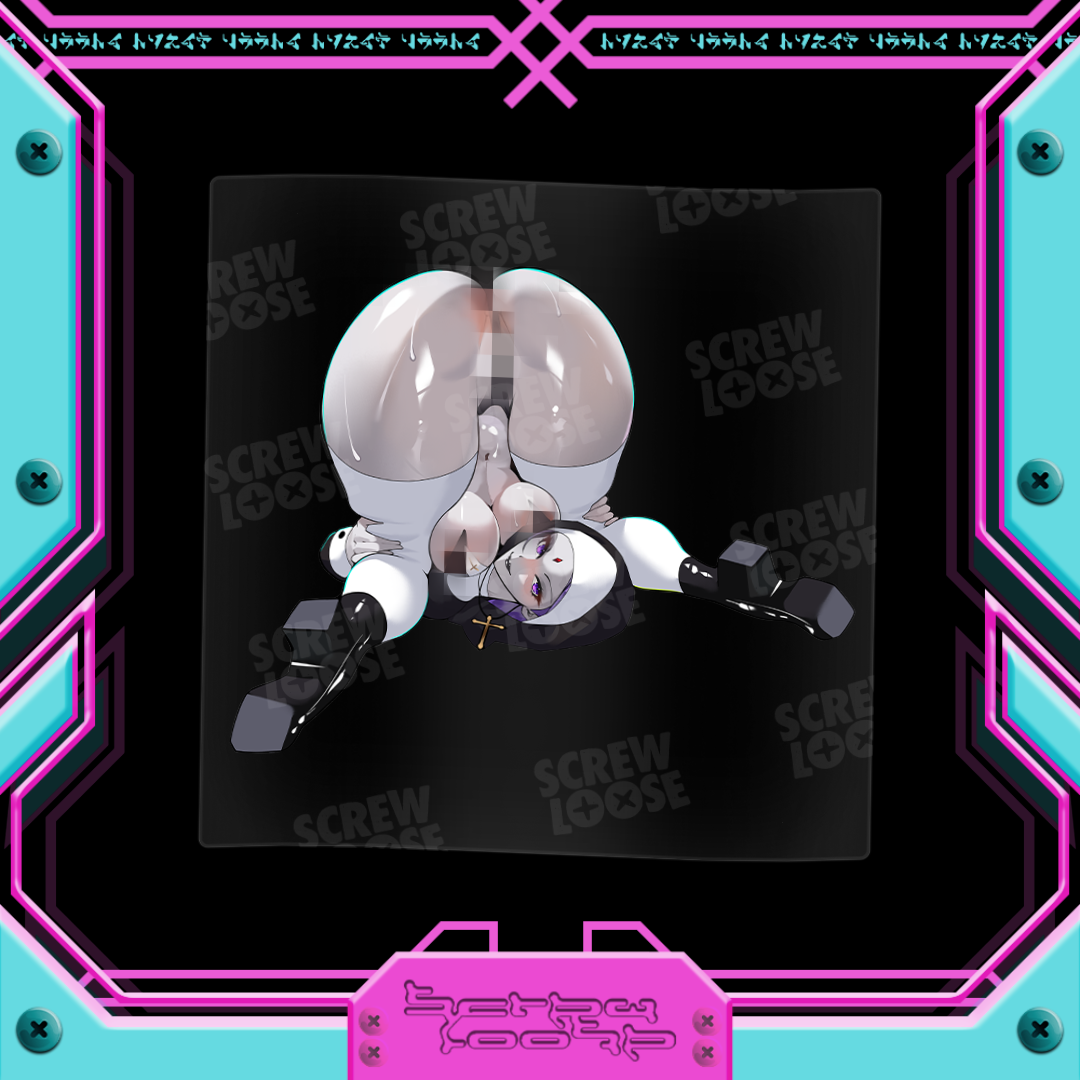 Spooky Raven Nun Stickers
