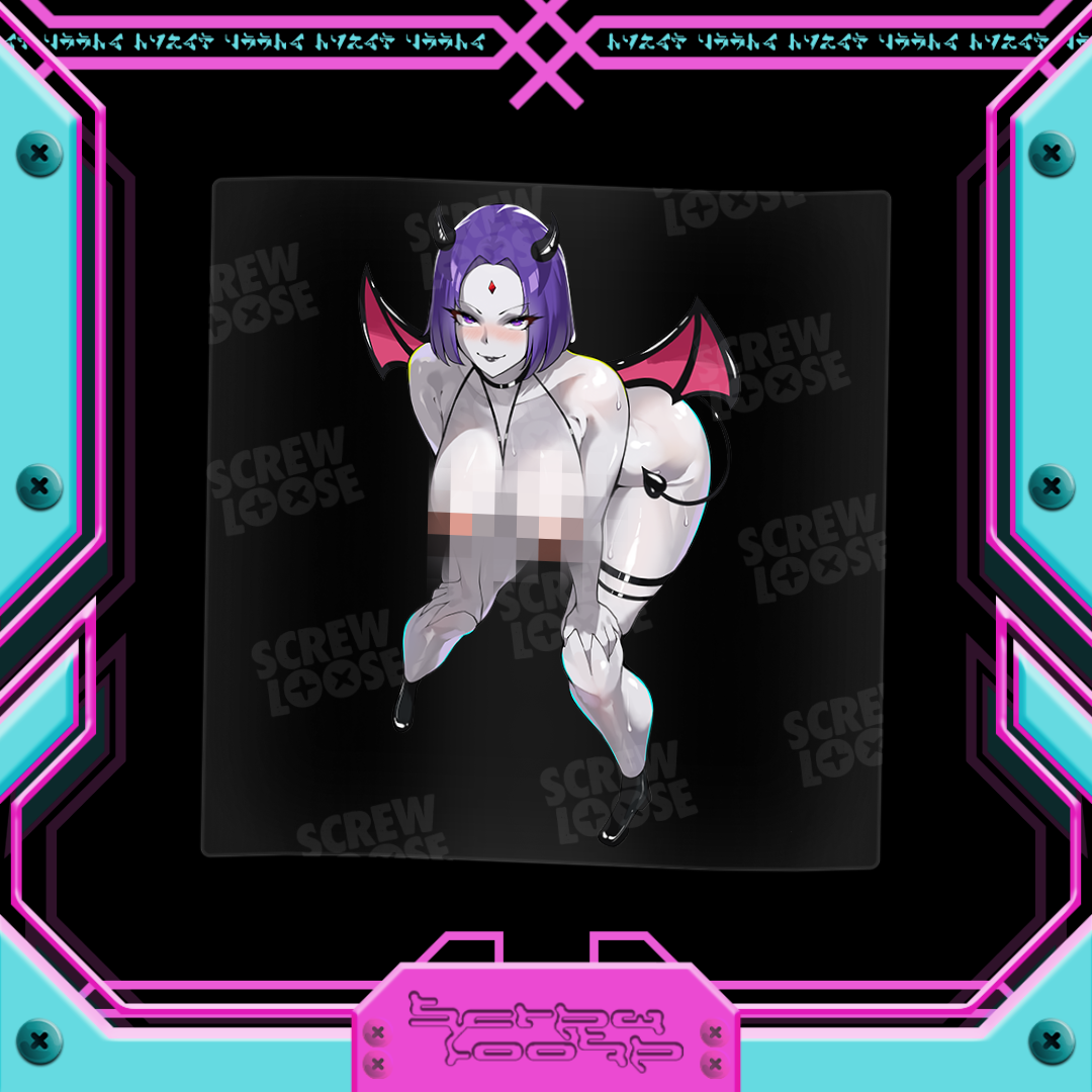 Spooky Raven Succubus Stickers