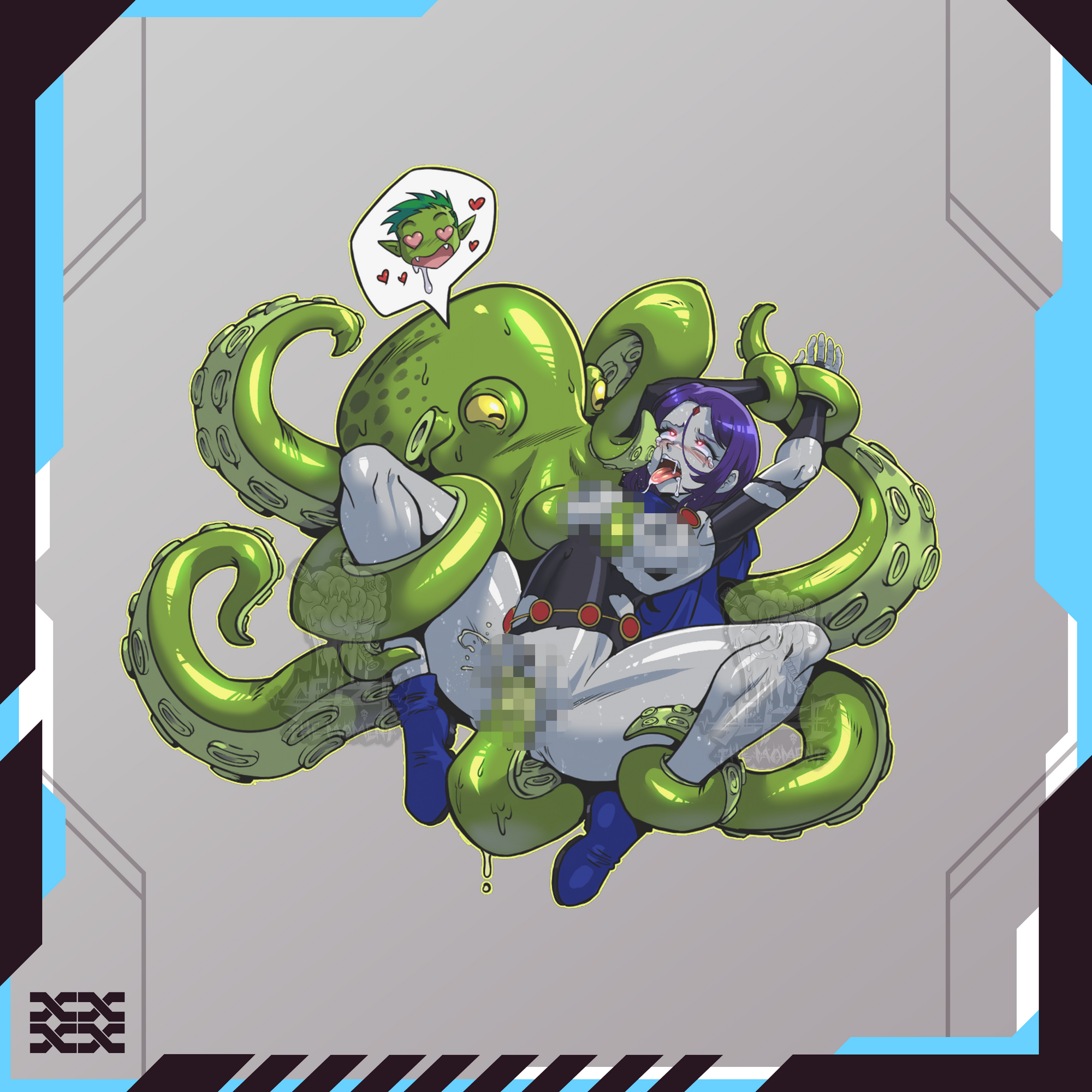 Raven x Beast Boy Stickers
