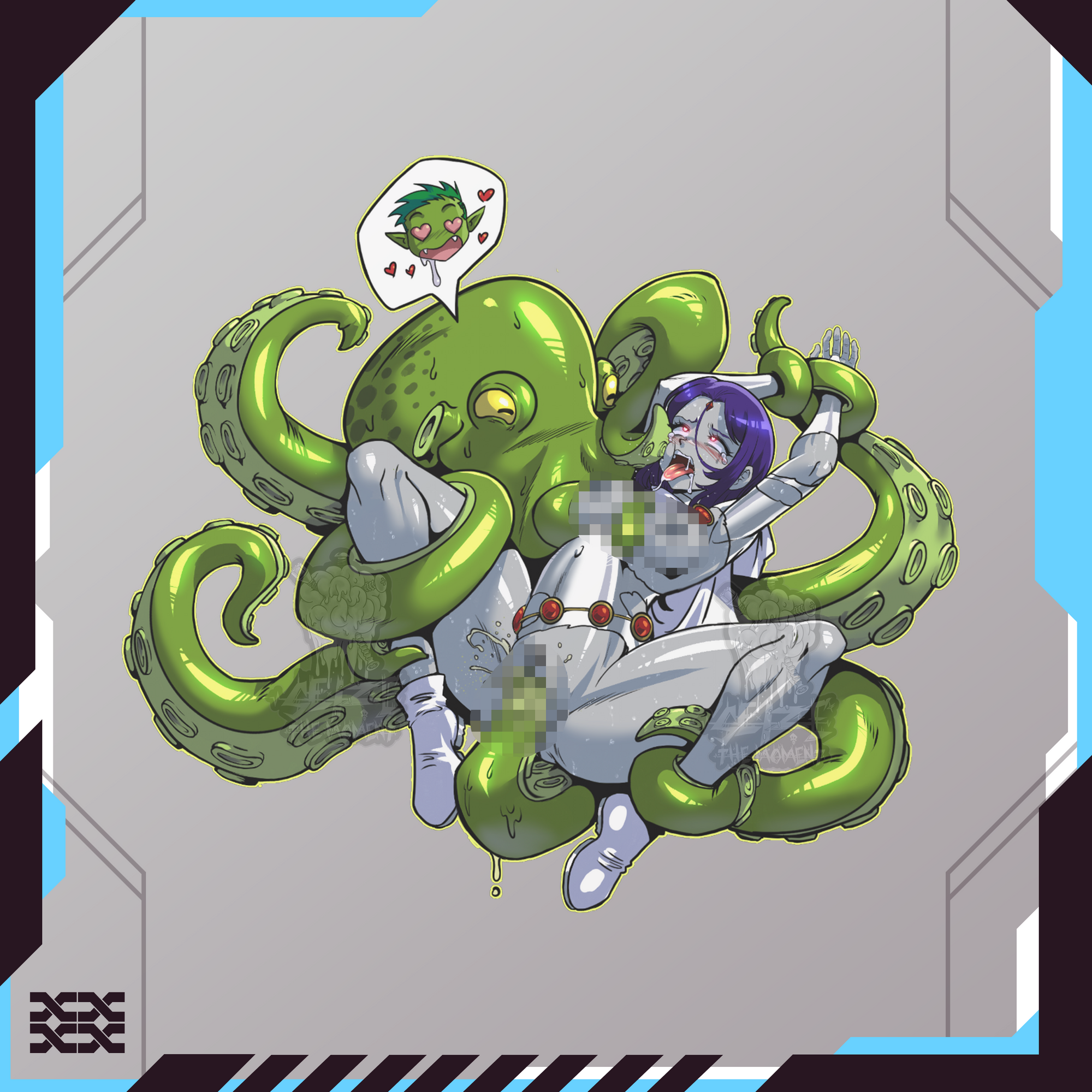 Raven x Beast Boy Stickers
