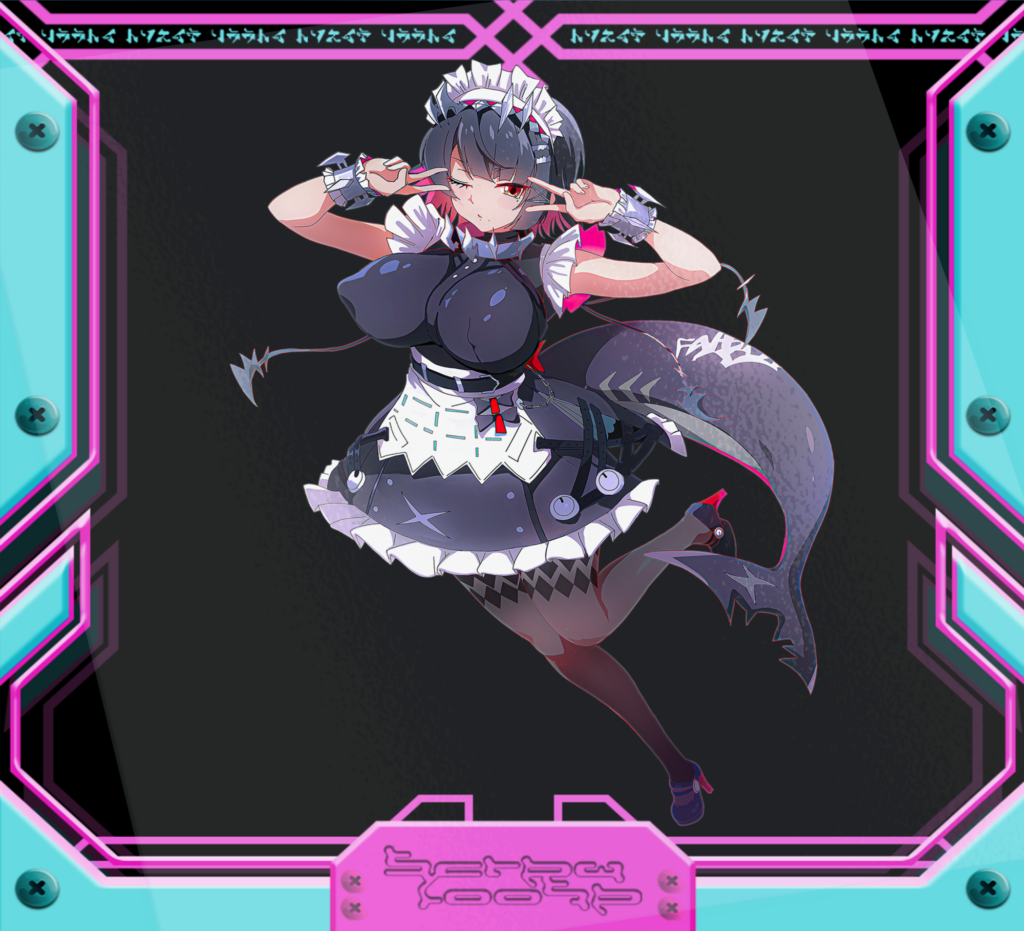 Gacha Babes Shark Stickers