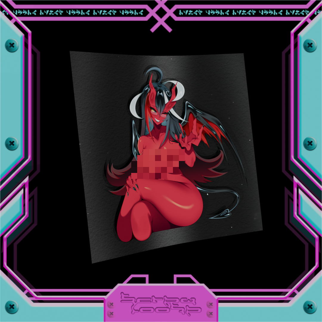 Spooky Amber OC Succubus Stickers