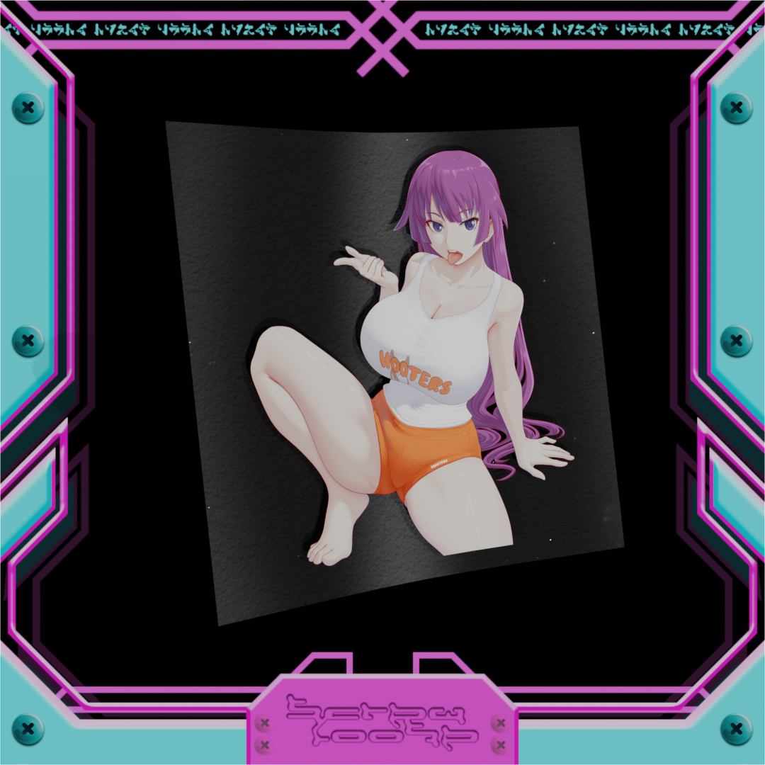 Spooky Hitagi Hooter Stickers
