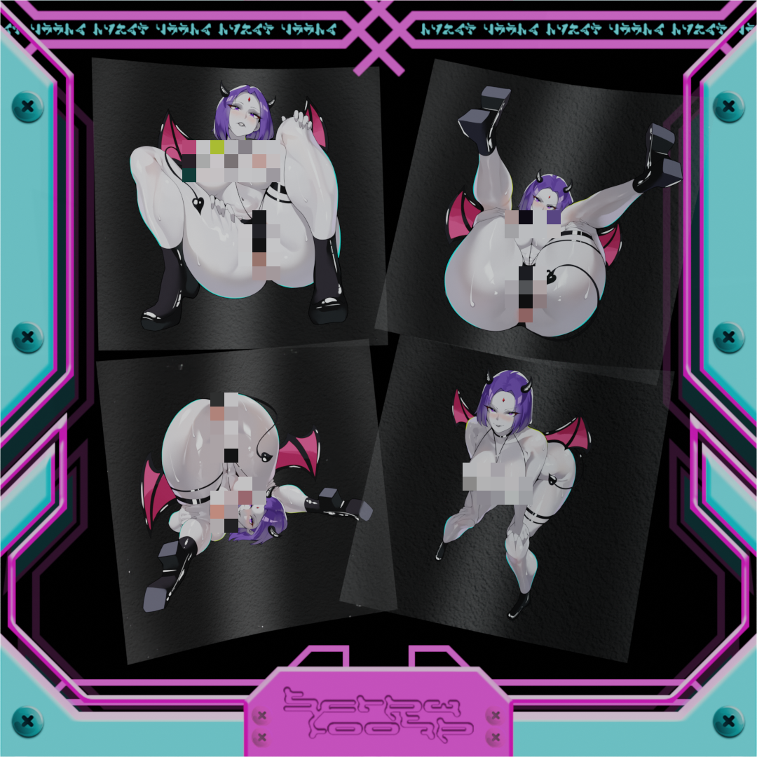 Spooky Raven Succubus Stickers