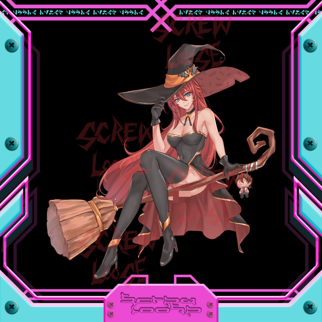 Spooky Witch Rias & Akeno Stickers