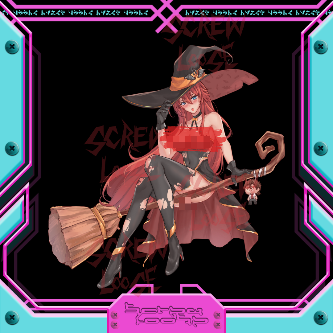 Spooky Witch Rias & Akeno Stickers