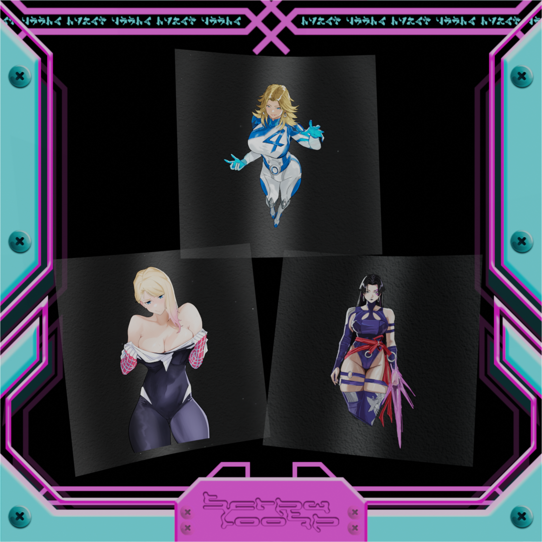 Superhero Babes Part 1 Stickers