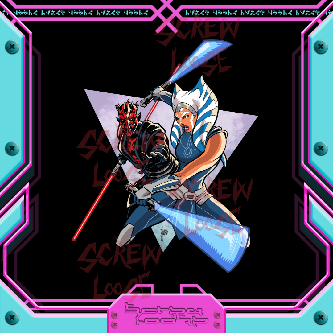 Ahsoka vs Maul Sticker