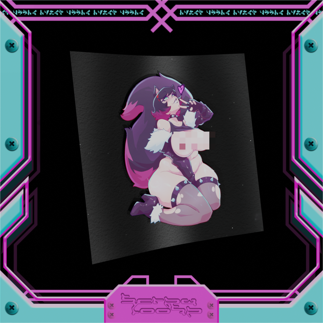 Thicc Goth Squirrel Stickers