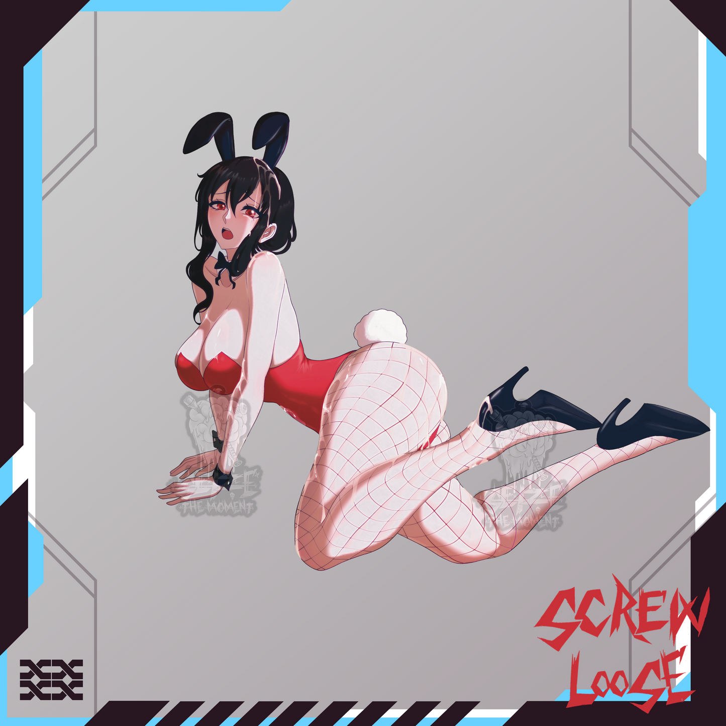 Bunny Girl Mommy Stickers