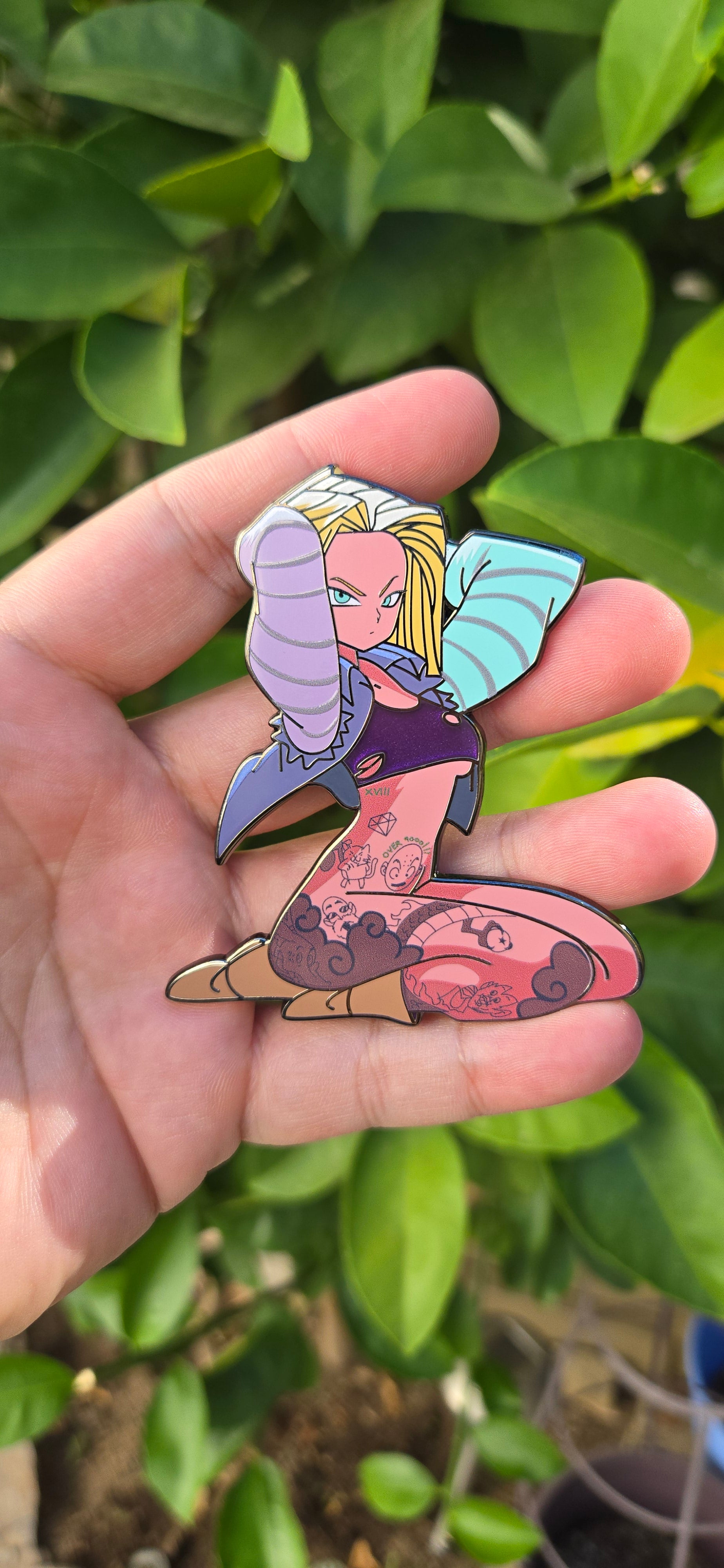 Tatted Android 18 Pin