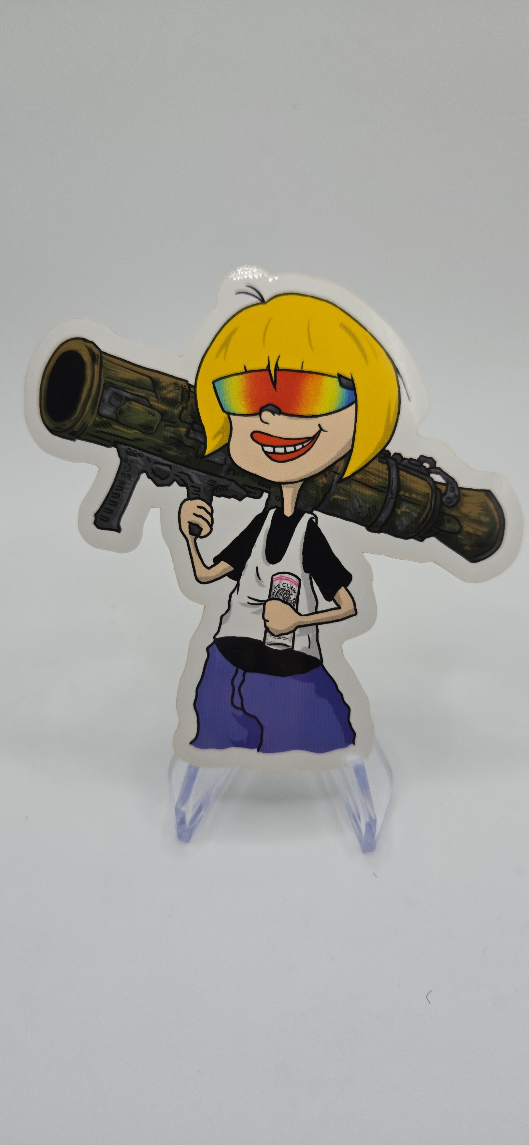 White Claw Ed Edd Eddy Stickers