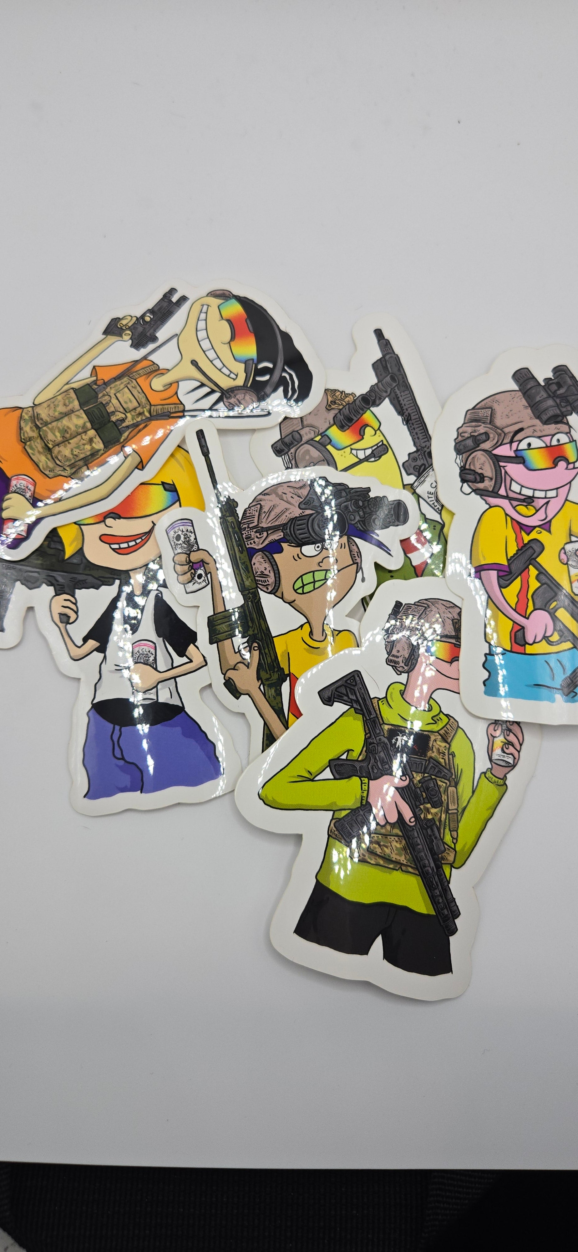 White Claw Ed Edd Eddy Stickers