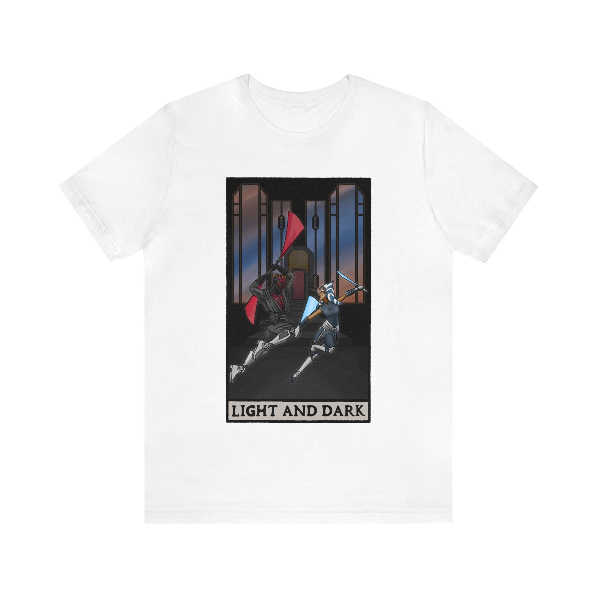 Ahsoka & Maul "Light and Dark" Tarot Card (T-shirt)