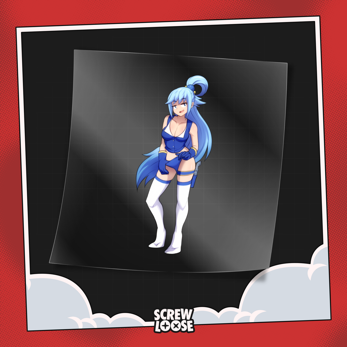 Cowgirl Aquaaa Stickers