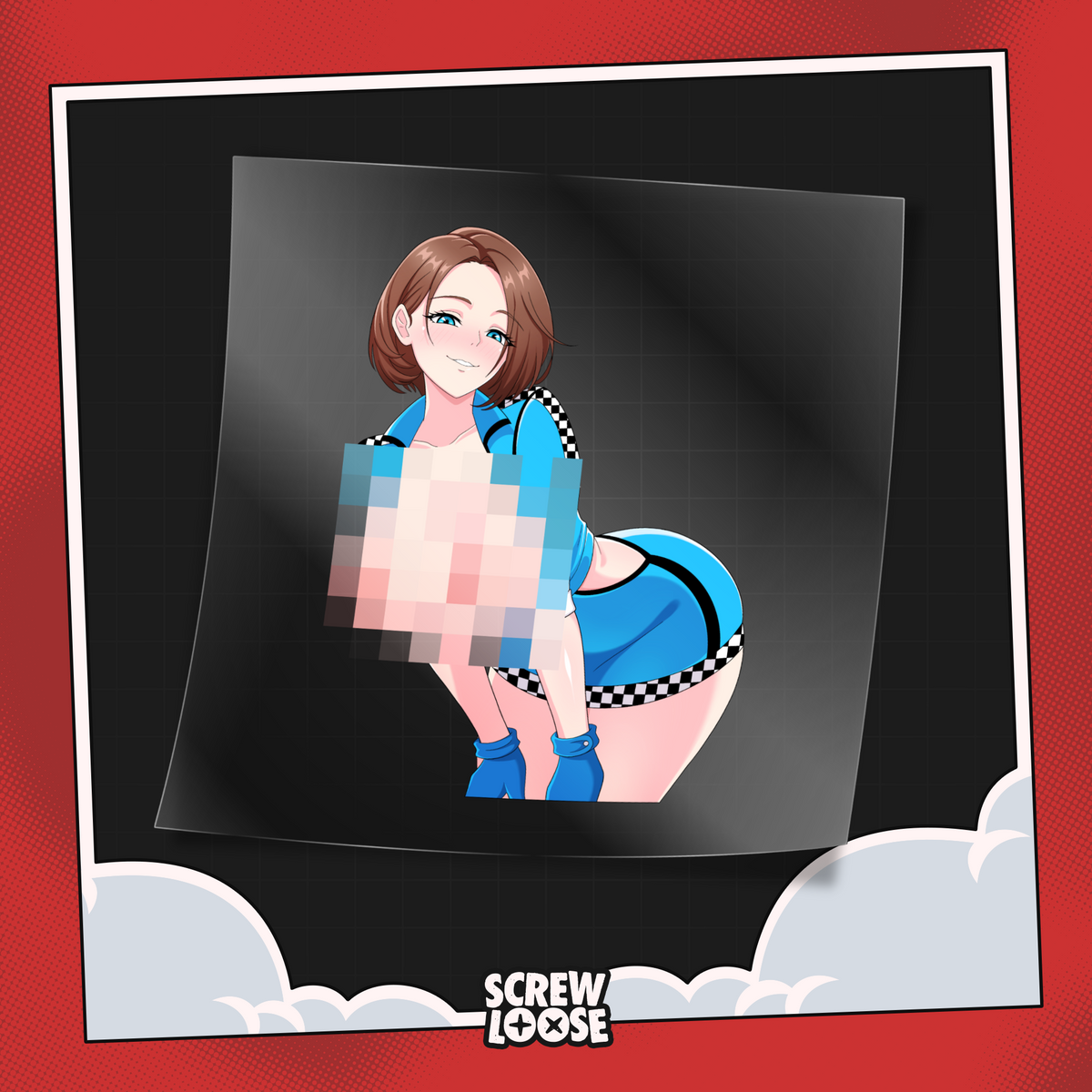 Racecar Jill Stickers