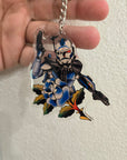 Traditional Tattoo Fives Key Chain
