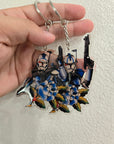 Traditional Tattoo Fives Key Chain