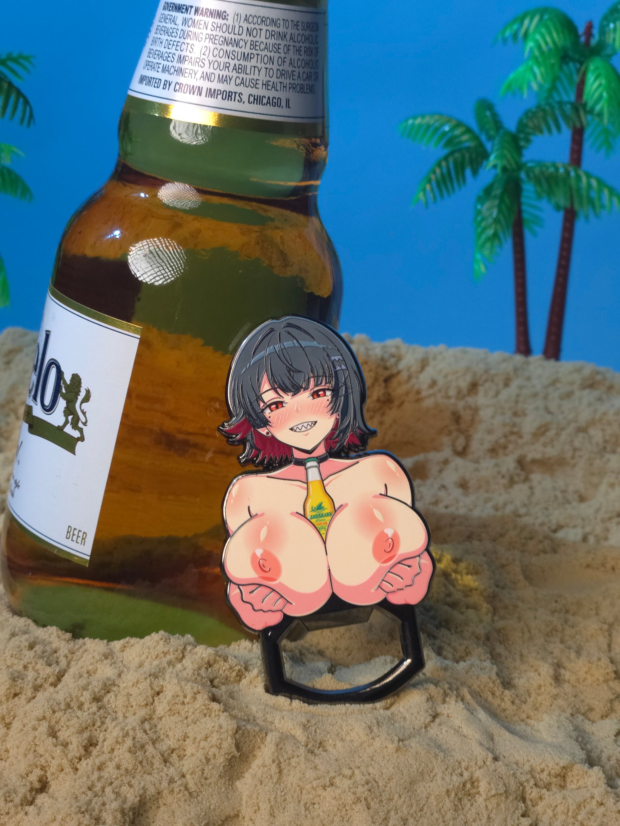 Bottle Opener Shark Summer Pin