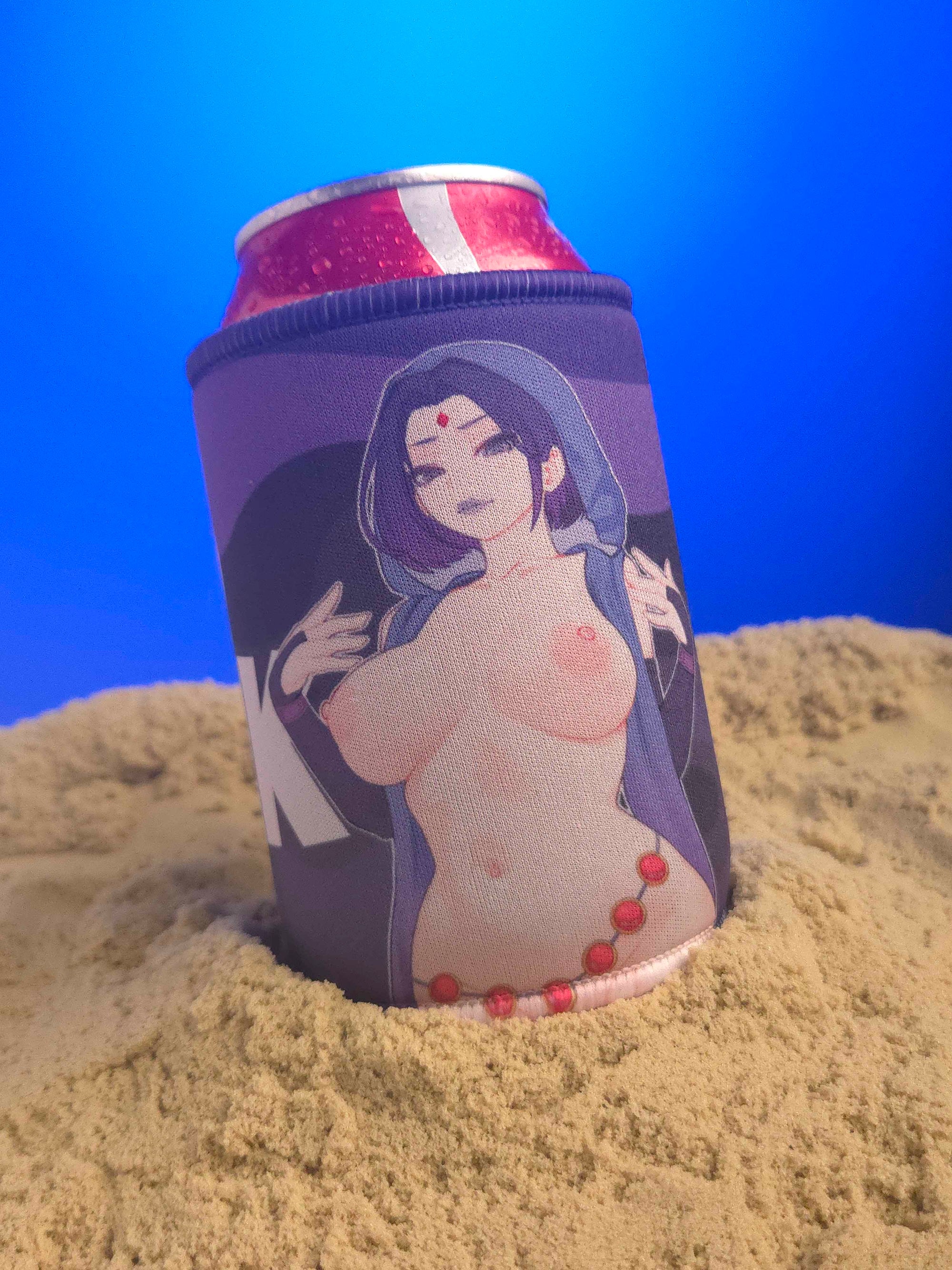 Goth Raven Beer Koozies
