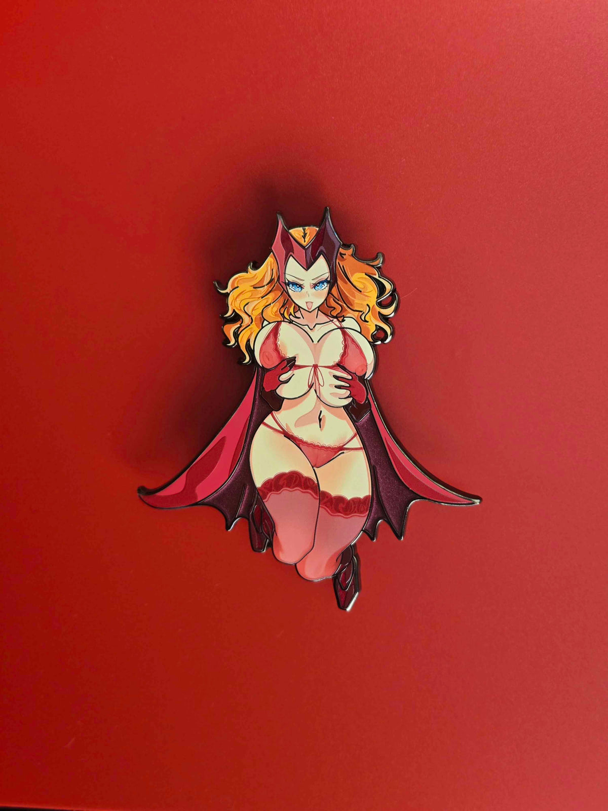 Spooky Scarlet Pin
