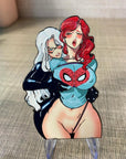 Tied Up Red Head Pin