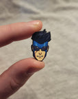 Head Pin Comic Book Mark and Nolan Pin