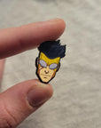 Head Pin Comic Book Mark and Nolan Pin