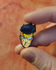 Head Pin Comic Book Mark and Nolan Pin