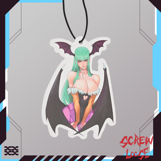 Succubus Fighter Air Freshener Black Ice