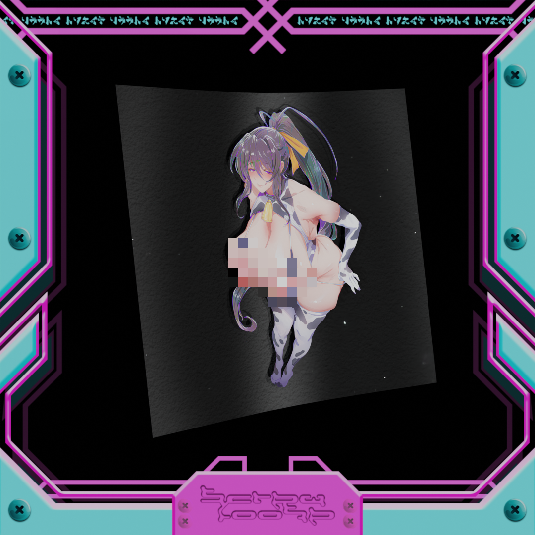 Cowgirl Akeno Stickers