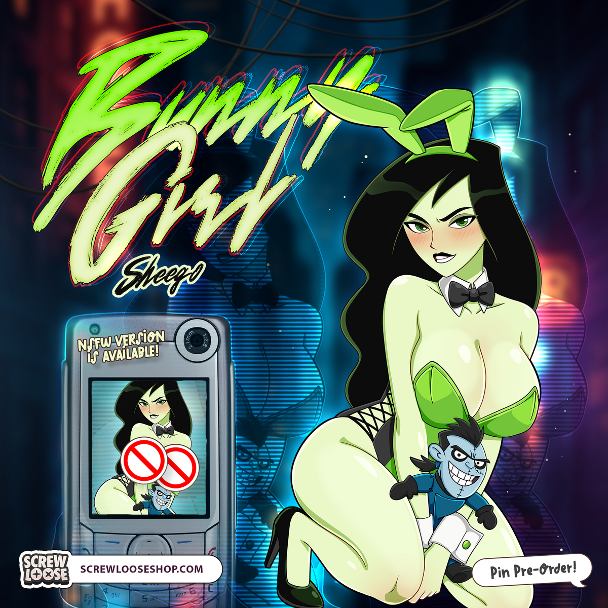 Bunny Girl Sheggooo Pin