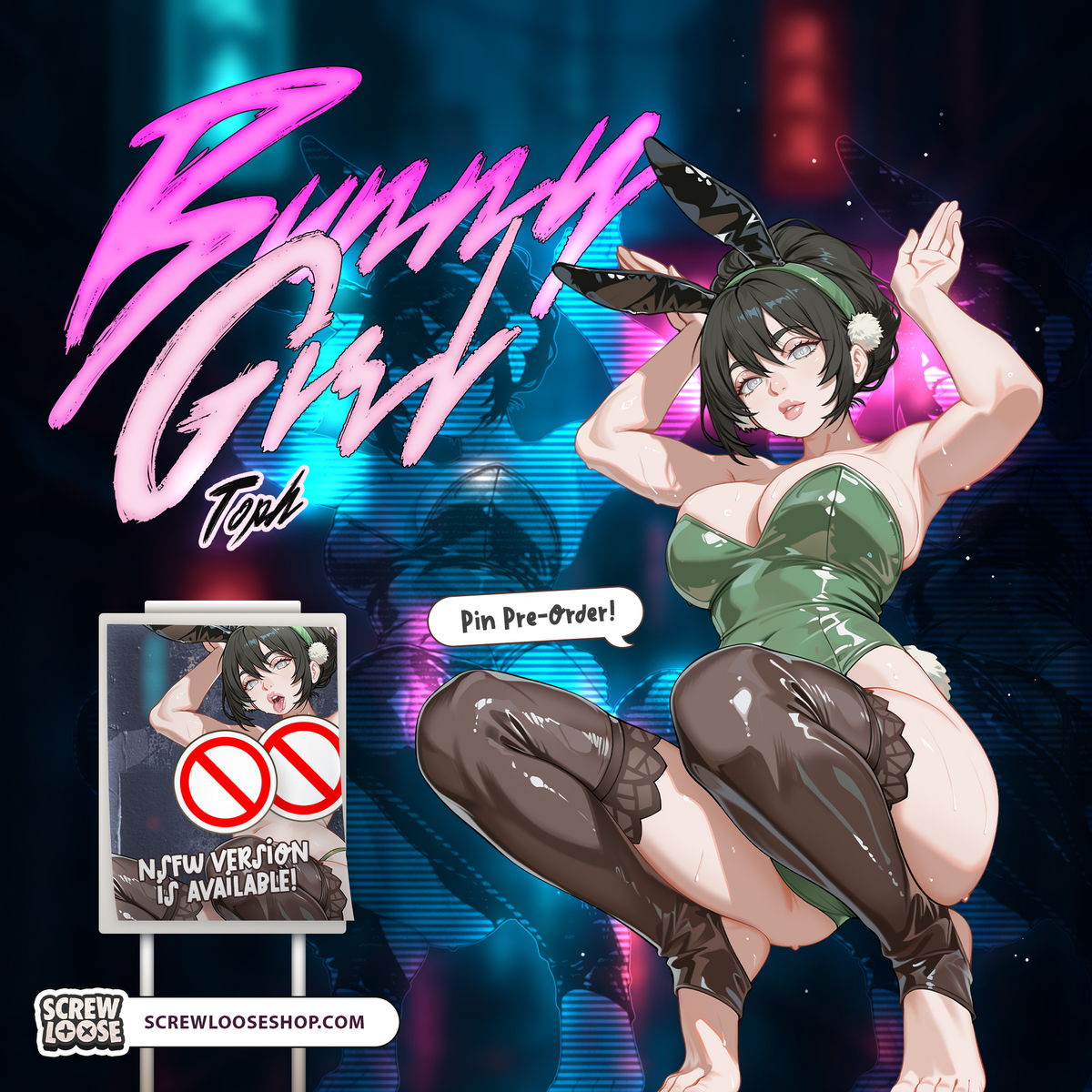 Bunny Girl Tophhh Pin