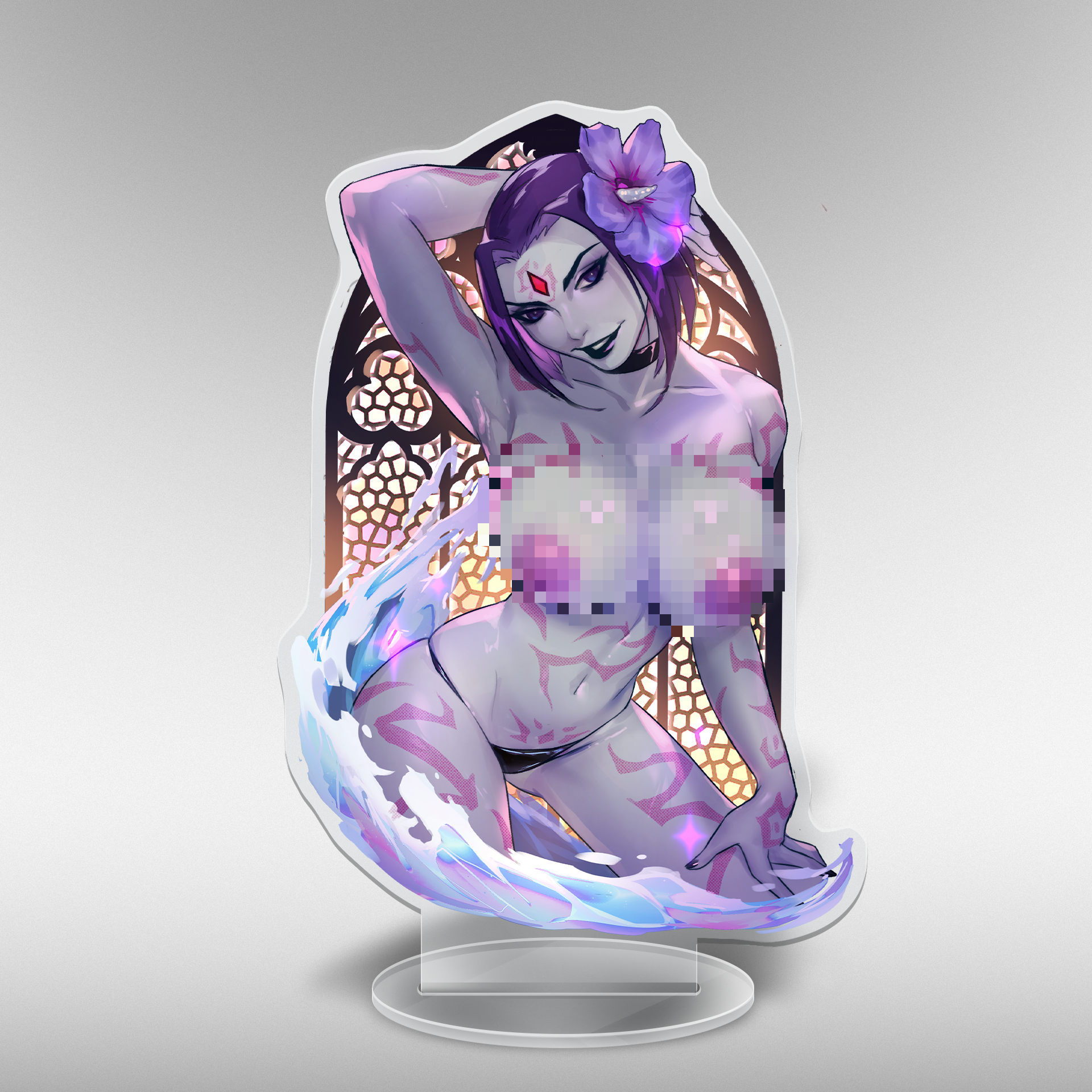 Beach Raven Acrylic Stand