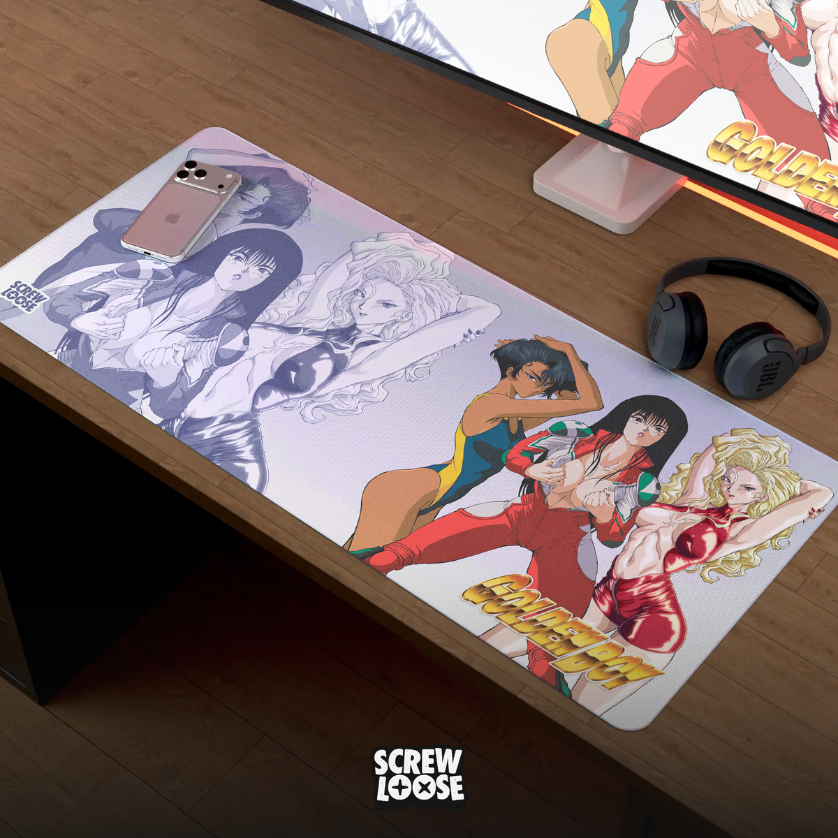 Golden Boy Mouse Pads